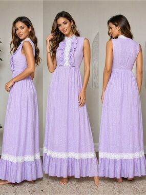 Lavender Prairie Maxi Dress